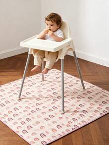 1PCE Baby Splat Mat ,Washable Portable Picnic Mat And Table Cloth,For Under High Chair/Arts/Crafts - Multicolor - View 12
