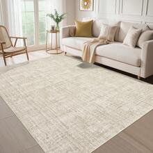 Modern Washable Solid Kitchen Printed Area Rug Easy To Clean Home Aesthetic Decor Carpet Stain Resistant Non Shedding Floorcover Low Pile Soft Entrance Runner Rug Non Slip Bordered Mat Throw Rug For Living Room Dinning Room Bathroom Bedroom Laundry - 米棕色 - 查看 5