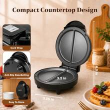 YASHE Electric Omelet Maker, 1000W Nonstick Dual Omelette Maker, 2-Egg Breakfast Maker With Indicator Lights, Quick No-Flip Egg Cooker For Home Kitchen - US A Type Plug(110-127V) - View 5