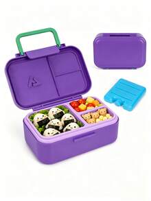 1 Set Multi-Color Refrigerator Storage Boxes, Multi-Function Sealed Bento Box Set (Includes Bento Box + Ice Pack), Suitable For Microwave, Dishwasher And Refrigerator, Perfect For Sandwiches, Main Meals, Fruits And Nutritional Meals, Back To School Supplies - Multicolor - View 10