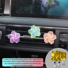 AD Cute Rotating Windmill Car Air Freshener, Air Vent Fragrance, Creative Cute Car Decor - Windmill Aroma Diffuser - View 20