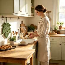 1/2pcs Leaf Shaped Hanging Towel Set, Soft Absorbent Decorative Hand Towel With Wall Hook, Cute Plant Style Bathroom Kitchen Farmhouse Towel, Unique Gift For Plant Lovers, Suitable For Home Apartment RV Daily Use - Multiple Styles - View 4