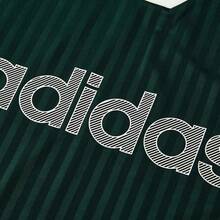 Adidas Men's Striped Minimalist Pullover T-Shirt, Quick-Dry Classic Casual Short Sleeve - Green - View 9