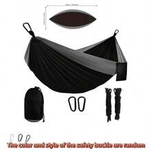 Double Camping Garden Hammock Outdoor Furniture Bed Strong Parachute Fabric Sleeping Swing Portable Hanging Hammock - Multicolor - View 10