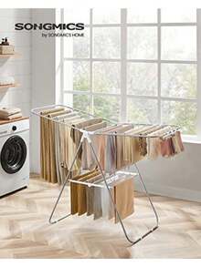 Clothes Drying Racks - Silver White - View 4