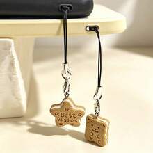 1pc Cookie Bear Pendant Phone Charm - Multicolor - View 6