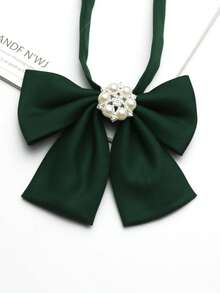 1pc Square Collar Bow Tie Suitable For Shirts, College Style, Daily, Party, Gift, Streetwear - Multicolor - View 2