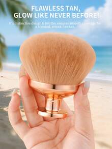 docolor Adorable Body Brush / Powder Brush / Tanning Brush, Creates A Flawless Finish For Effortless Application, Professional Body Tanning Tool That Ensures Even Application, Suitable For Liquid, Cream, And Powder Cosmetics. Seamless Blending Brush - Gold - View 1
