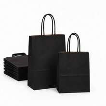 1/2pcs High-Quality,Classic Kraft Paper Bags – Simple, Elegant,Suitable For Birthdays, Weddings, Business Gifts, And Special Occasions - Kraft Paper Bags - View 2