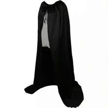 Adult Witch Black Long Plush Cosplay Cloak And Hat Halloween Costume Set, Vintage Medieval Witch Robe With Hooded Collar, Machine Washable Long Formal Cape, Suitable For Stage Performance, Role Play Party, Theme Event, Halloween Vampire Witch Cosplay, Party Photo Atmosphere, Stage Performance Party Decoration - Multicolor - View 7