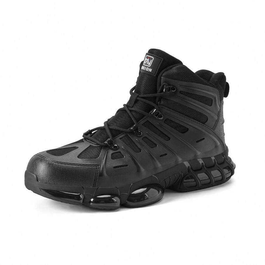 NIEION Men Work & Utility Shoes - Black - View 1