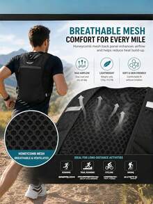 1pc Running Phone Bag Outdoor Hiking Vest Cycling Hiking Storage Backpack Water Bottle Bag Lightweight Sports Bag - Multicolor - View 4