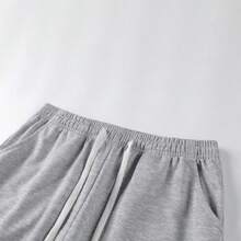 2pcs Men's Loose Wide Leg Sweatpants, Solid Color Versatile Drawstring Straight Leg Casual Sports Pants, Daily Commute Versatile Style - Multicolor - View 10