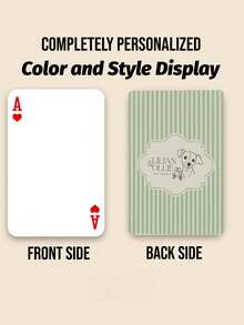 Custom Line Art Pet Playing Cards, Custom Sketch Portrait From Your Pet Photo, Personalized Names Text. Elegant Custom Poker Set, Unique Keepsake Gift For Pet Lovers, Suitable For Family Game Nights, Party Entertainment And Special Occasion Souvenirs - Multicolor - View 13