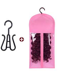 Wig Storage Bag, Portable Wig Storage Bag With Plastic Hook, Dust-Proof And Moisture-Proof, Wig Hook, Convenient For Storage And Travel - View 10