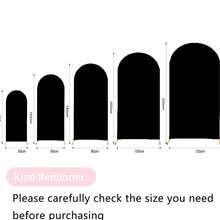 Arch Backdrop Cover Black -4ft,5ft,6ft,6.6ft,7.2ft Double-Sided Spandex Arch Covers Stretchy Backdrop For Balloon Arches Birthday Party Baby Shower Banquet Wedding Photo Background - View 3