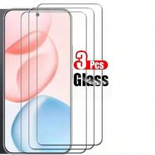 3pcs/Pack For Honor 600/600 Pro/600 Lite/400/400 Smart/400 Lite/200 Smart/200 Lite/X9d/X8d/X8c/X7d/X6c High Definition Tempered Glass Curved 9H Screen Protector Anti-Scratch Anti-Drop Black Frame - Clear - View 13