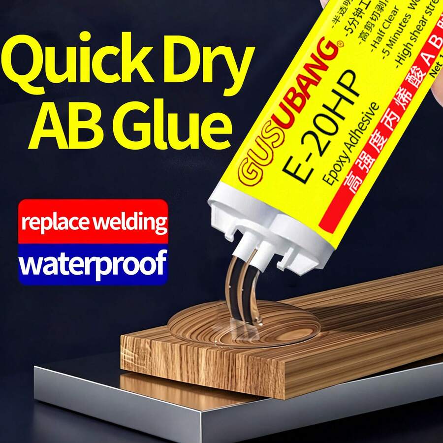 Epoxy Resin Adhesive Waterproof Heat Resistant Heavy Duty Bond For Metal Welding Furniture Repair Auto Parts Ceramic Tile Glass Bonding Industrial Construction