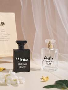 Botol Parfum yang Dapat Disesuaikan, Botol Parfum Isi Ulang yang Dipersonalisasi, Hadiah Pernikahan Terima Kasih untuk Ibu, Ibu Pengantin Wanita, Ibu Pengantin Pria - 50ml - View 2