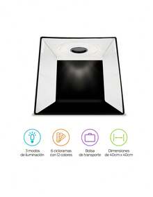 Redlemon Professional Photography Light Box With 40x40 Cm Ring Light - Black - View 2