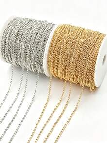 10m/Pc Stainless Steel Chain, Extension Chain, Suitable For DIY Bracelets, Necklaces, Anklets And Other Jewelry Making Handicraft Chain Accessories - Extension Chain - View 3