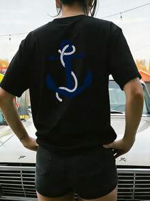 Women T-Shirts - 黑色 - 查看 2
