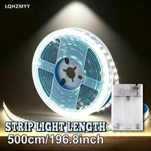 Battery Powered LED Light Strip (Batteries Not Included), Warm White & Bright White, Wireless Switch Control, Suitable For TV Backlight, Party, Bedroom, Camping, DIY Home Decor, Perfect Choice For Thanksgiving - 彩色 - 查看 17