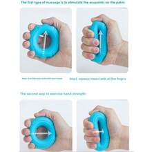 XISIYUJZ Grip Strength Trainer Silicone Hand Grip Ring Finger Strength Exercise Ring Double Resistance Grip Ring Suitable For Climbing, Athletes And Stress Relief - Multicolor - View 6