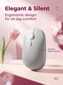 HP Mouse Nirkabel M241, Skema Warna Morandi, 1600 DPI Dapat Disesuaikan, Sakelar Mikro yang Senyap, Penggunaan Kantor yang Presisi, Kompatibilitas Multiperangkat, Daya Tahan Baterai yang Lama, Hijau Matcha - Hijau Matcha - View 11