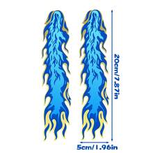 Flame Motorcycle Stickers, Waterproof Vinyl Decal Accessories For Bicycle, Car, Helmet, Fuel Tank - A-flame - View 6