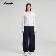+Phenix Woven Long Pants, Spring/Autumn Unisex Loose Casual Curved Design - Black - View 3