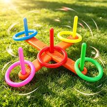 Indoor Outdoor Ring Toss Game Color Recognition Educational Throwing Toy Parent Child Interactive Family Backyard Party Game Kids Birthday Holiday Gift - Multicolor - View 13