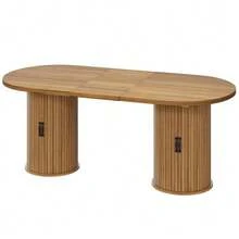 Extendable Dining Table, Versatile Kitchen Table With Metal Handles, Space-Saving For Small Spaces, Multifunctional Table, Hidden Storage, Dark Brown, 149.8-189.7 Cm - 深棕色 - 查看 4