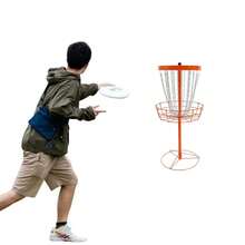 Disc Golf Basket 25.5 Inch Heavy Duty Steel 24 Chains Portable Practice Target With Base Stakes For Outdoor - Default - View 7