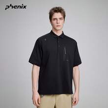 +Phenix Phoenix Men's Quick-Dry Short Sleeve 2026SS New Outdoor Casual Knit Polo Shirt - Black - View 1