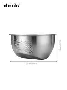 choxila 1件 22cm 不鏽鋼濾水籃，加厚設計，適用於清洗蔬菜、沖洗米飯與瀝水，防漏水盆，適合家用廚房 - 瀝水籃 - 查看 8