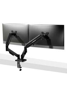 Redlemon Adjustable Hydraulic Dual Monitor Mount For Up To 27" Monitors - View 1