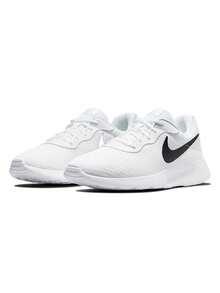 Nike Tanjun Men's Sneakers, White/Black Mesh Lace-Up Athletic Shoes For Daily Walking - Default - View 3