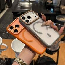 磁吸透明手機殼，適用於 iPhone 11 12 13 14 15 16 Pro Max 17 17 Pro Max - 灰色 - 查看 2