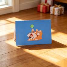 1pc Happy Birthday 3D Pop Up Greeting Card, Cute Cartoon Corgi Dog With Birthday Cake Foldable Paper Card, Lovely Surprise Gift For Kids And Dog Lovers, Blank Writeable Card, Birthday Party Table Decor, Celebration Congratulation Greeting Card - Dog's Birthday - View 4