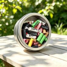 New Metal Box Paper Mouthpiece, Visible Window Style Boxed Paper Mouthpiece, Portable Paper Mouthpiece Box For Outdoor Use, Holiday Gift! Valentine's Day Gift! - 1 Box - View 2