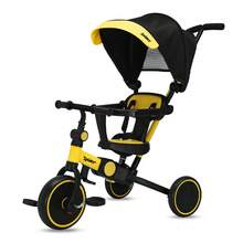 Shimy 5-In-1 Foldable Tricycle For Kids And Babies With Canopy - Multicolor - View 10