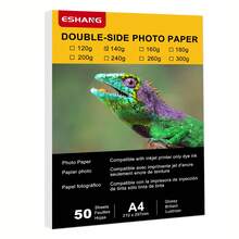 ESHANG 120g Double-Sided Glossy Photo Paper, 8.3x11.7 Inch (A4) Suitable For Inkjet/Dye Ink Printers, High Resolution Photo Printing, 50 Sheets/Pack - Double-sided Printing - View 15