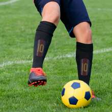 1 Pair - Football Shin Guards, Student Outdoor Soccer Activity Adult Match Leg Guards, Wear-Resistant Durable Reusable, Comfortable To Wear - Multicolor - View 4