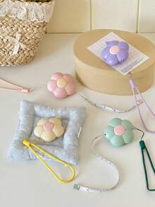 1pc Round Floral Soft Tape Measure, Automatic Retractable, With A Lanyard And Button, Double-Sided Markings, Portable Emergency Solution, Suitable For Sewing And Body Measurements: Waist, Chest, Fabric, DIY Crafts, Travel, Back-To-School Season. - Multiple Styles - View 8
