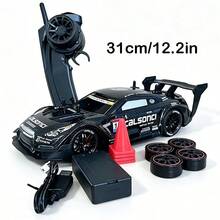 1:24 比例遥控漂移车，带 LED 灯，彩色遥控车，儿童玩具车，生日、圣诞节、万圣节送给男孩女孩的理想礼物 - 彩色 - 查看 16