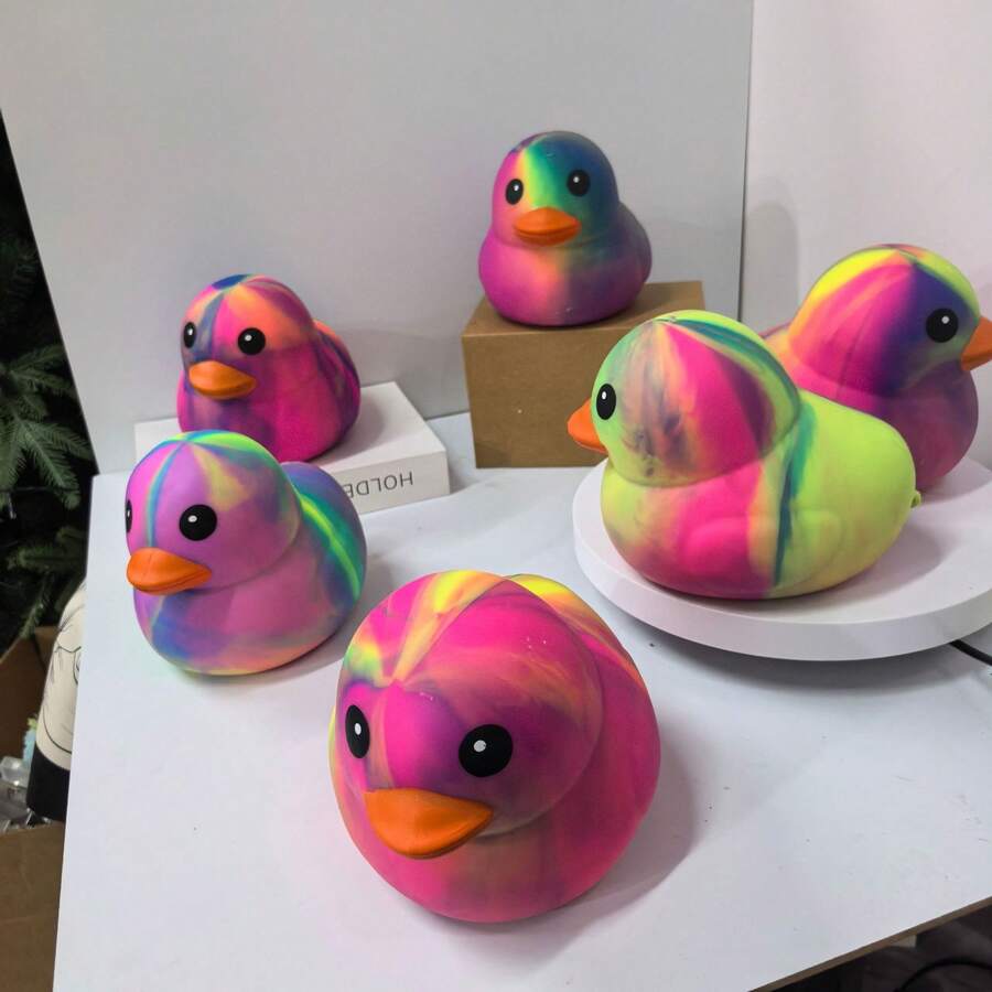 1 Peça Brinquedo de Apertar Pato Gigante, Rebote Lento, Tamanho Extra Grande, Gadget de Alívio de Estresse e Descompressão, Envio Aleatório