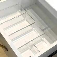 Transparent Stackable Stationery Storage Box, Large Capacity Desktop Organizer, Multi-Functional Storage Box, Suitable For Storing Cosmetics, Stationery, Sticky Notes, Documents And Other Miscellaneous Items. Suitable For Home, School, Office. - Transparent - View 3