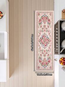 DAJIANG 1pc Floral Shaped Rug, Kitchen Rug, Hallway Rug, Area Rug, Suitable For Bathroom, Kitchen, Outdoor, Indoor, Hallway, Bedroom, Living Room, Bedside Mat, Machine Washable, Easy To Clean, Non-Slip Backing, Bedroom Decor Mat - Multicolor - View 14