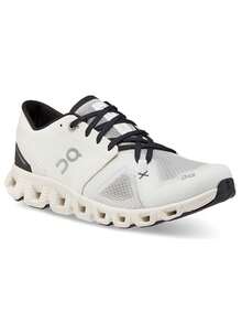 Aimé Leon Dore On Running Cloud X 3 Women's Running Shoes, White/Black Mesh Cushioned Athletic Shoes For Road Training - Default - View 3